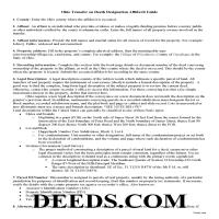 Hamilton County Transfer on Death Designation Affidavit Guide Page 1