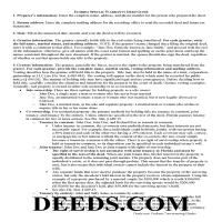 Escambia County Special Warranty Deed Guide Page 1