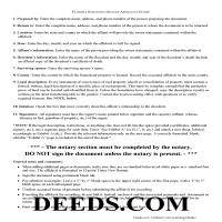 Escambia County Decedent Interest in Homestead Affidavit Guide Page 1