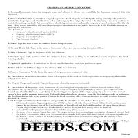 Charlotte County Claim of Lien Guide Page 1