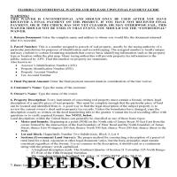 Charlotte County Unconditional Waiver upon Final Payment Guide Page 1