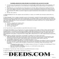 Escambia County Request for a Sworn Statement of Account Guide Page 1