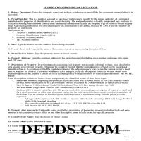 Escambia County Notice of Lien Prohibition Guide Page 1