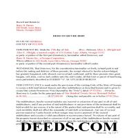 Terrell County Completed Example-Deed to Secure Debt Page 1