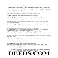 Quitman County Guidelines for Cancellation of Security Deed Page 1
