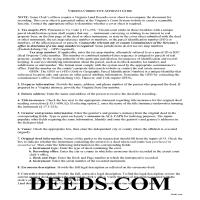 Washington County Corrective Affidavit Guide Page 1