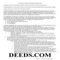Hartford County Special Warranty Deed Guide Page 1