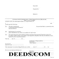 New Castle County Contractor Certification of Payment Form Page 1