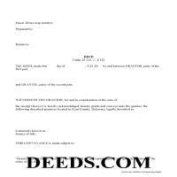 Kent County Special Warranty Deed Form Page 1