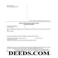 Screven County Affidavit of Non Payment Form Page 1