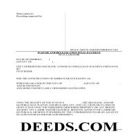 Troup County Final Lien Waiver and Release Form Page 1