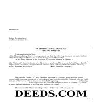 Adair County Claim of Mechanics Lien Form Page 1