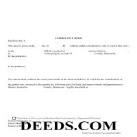 Mcleod County Correction Deed Form Page 1