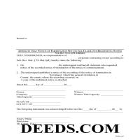 affidavit termination deeds