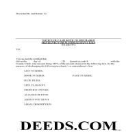 Harper County Notice of Bond to Discharge Lien Form Page 1