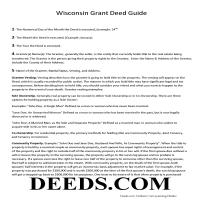 Vilas County Grant Deed Guide Page 1