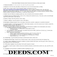 Monroe County Contractor Notice of Intent to File Lien Guide Page 1