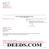 Vilas County Completed Example of the Subcontractor Indentification Notice Document Page 1
