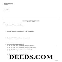 Monroe County Construction Lien Waiver Form Page 1