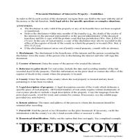 Green County Disclaimer of Interest Guide Page 1