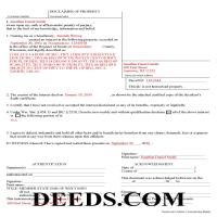 Vernon County Completed Example of the Disclaimer of Interest Document Page 1