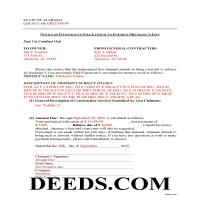 Completed Example of the Notice on Intention Document Page 1