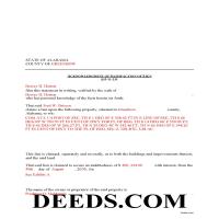 Completed Example of the Acknowledgment of Satisfaction Document Page 1