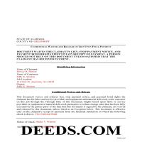 Completed Example of the Conditional Lien Waiver on Final Payment Document Page 1