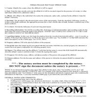 Affidavit of Surviving Joint Tenant Guide Page 1