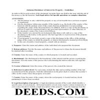 Clay County Disclaimer of Interest Guide Page 1
