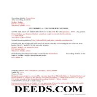 Completed Example of the Interspousal Transfer Grant Deed Document Page 1