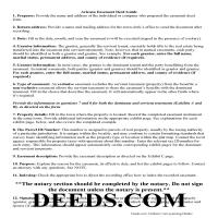 Cochise County Easement Deed Guide Page 1