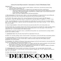 Mohave County Personal Representative Deed Guide Page 1