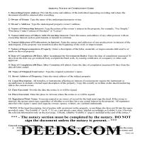 Notice of Completion Guide Page 1