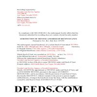 deed clark reconveyance county form easement nevada trustee substitution sussex castle document deeds delaware trust included completed example