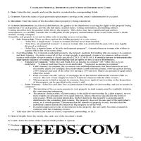 Kit Carson County Personal Representative Deed of Distribution Guide Page 1