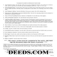 Statement of Lien Guide Page 1