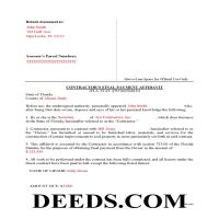 Polk County Completed Example of the Final Payment Affidavit Page 1