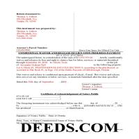 Charlotte County Completed Example of the Conditional Waiver and Release of Lien upon Progress Payment Form Page 1
