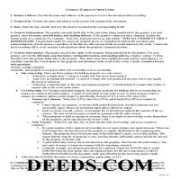 Terrell County Warranty Deed Guide Page 1