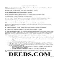 Crawford County Claim of Mechanics Lien Guide Page 1
