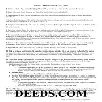 Hancock County Certificate of Trust Guide Page 1