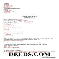 Tazewell County Completed Example of the Certificate of Trust Document Page 1
