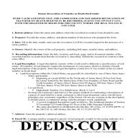Wallace County Transfer on Death Deed Revocation Guide Page 1