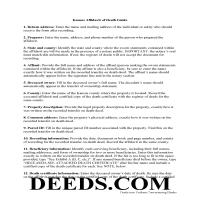 Wallace County Transfer on Death Affidavit Guide Page 1