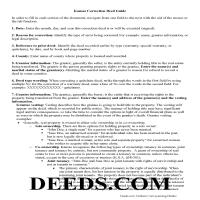 Chase County Correction Deed Guide Page 1