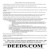 Knox County Affidavit of Surviving Joint Tenant Guide Page 1