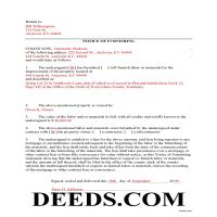 Breckinridge County Completed Example of the Notice of Furnishing Document Page 1