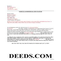 Cumberland County Completed Example of the Partial Conditional Lien Waiver Document Page 1