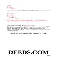 Menifee County Completed Example of the Unconditional Lien Waiver Document Page 1